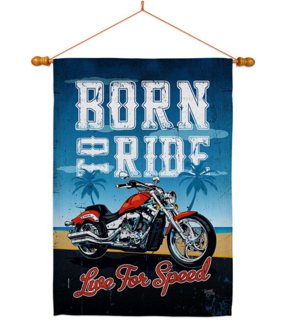 Born To Ride - Vehicle Interests Vertical Impressions Decorative Flags HG115181 Made In USA - Image 10