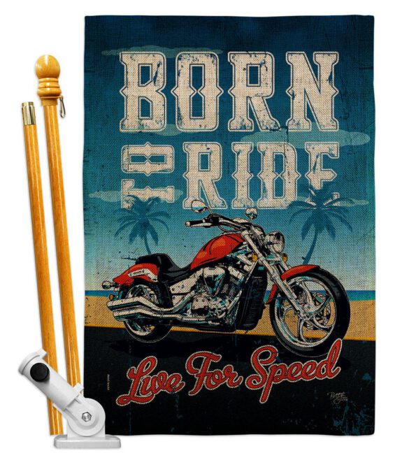 Born To Ride - Vehicle Interests Vertical Impressions Decorative Flags HG115181 Made In USA - Image 15