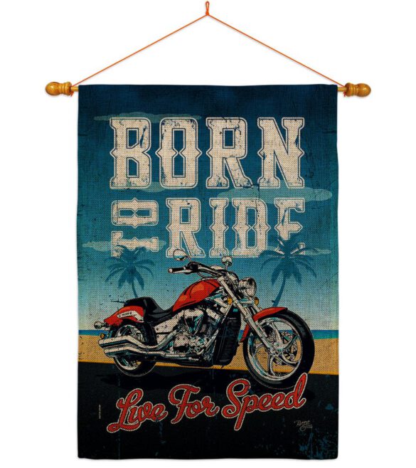 Born To Ride - Vehicle Interests Vertical Impressions Decorative Flags HG115181 Made In USA - Image 20