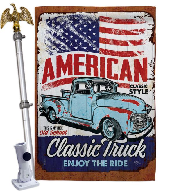 Classic Truck - Vehicle Interests Vertical Impressions Decorative Flags HG115255 Made In USA - Image 9