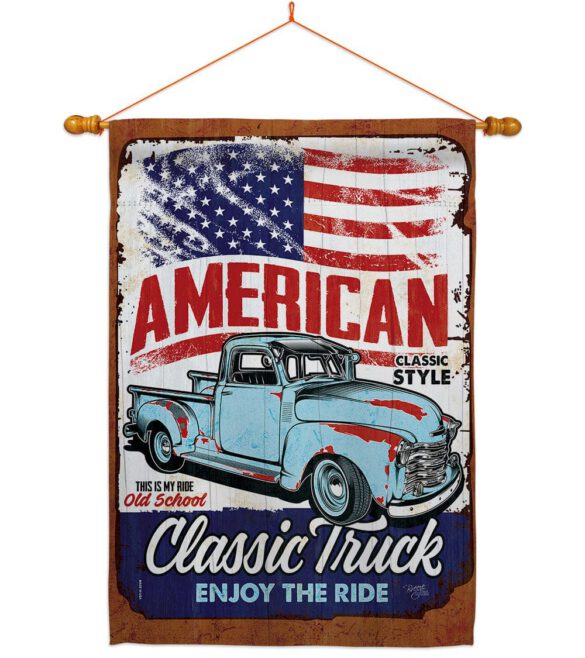Classic Truck - Vehicle Interests Vertical Impressions Decorative Flags HG115255 Made In USA - Image 10