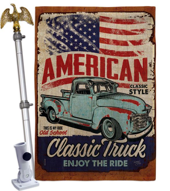 Classic Truck - Vehicle Interests Vertical Impressions Decorative Flags HG115255 Made In USA - Image 19