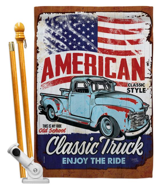 Classic Truck - Vehicle Interests Vertical Impressions Decorative Flags HG115255 Made In USA - Image 5