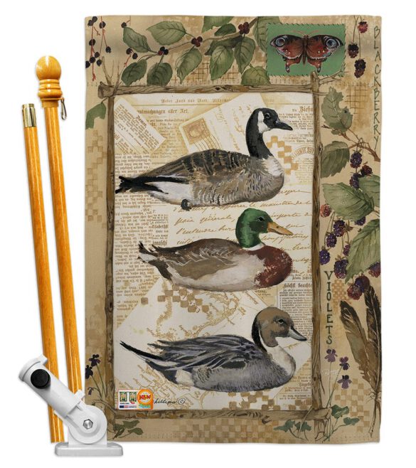 Ducks and Geese - Wildlife Nature Vertical Impressions Decorative Flags HG110108 Made In USA - Image 5