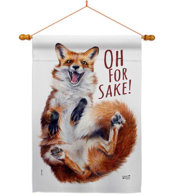 Fox Sake - Wildlife Nature Vertical Impressions Decorative Flags HG137561 Made In USA - Image 10