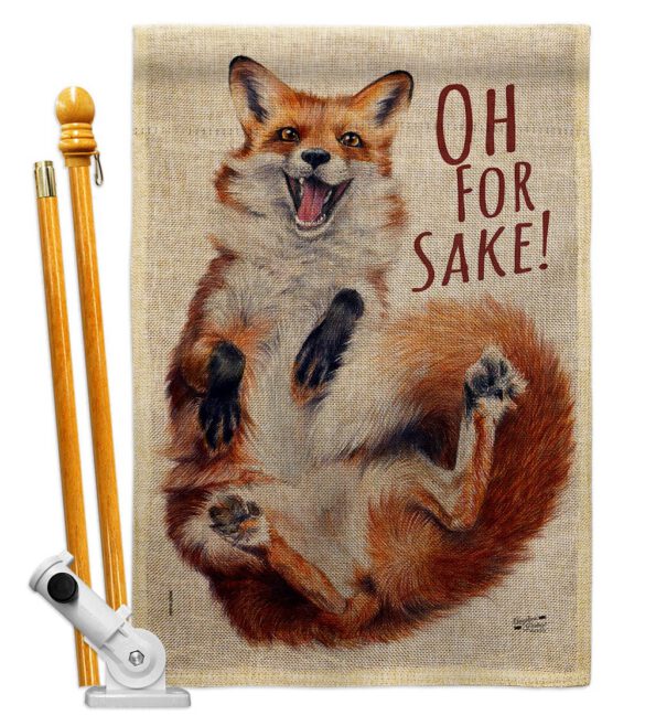 Fox Sake - Wildlife Nature Vertical Impressions Decorative Flags HG137561 Made In USA - Image 15