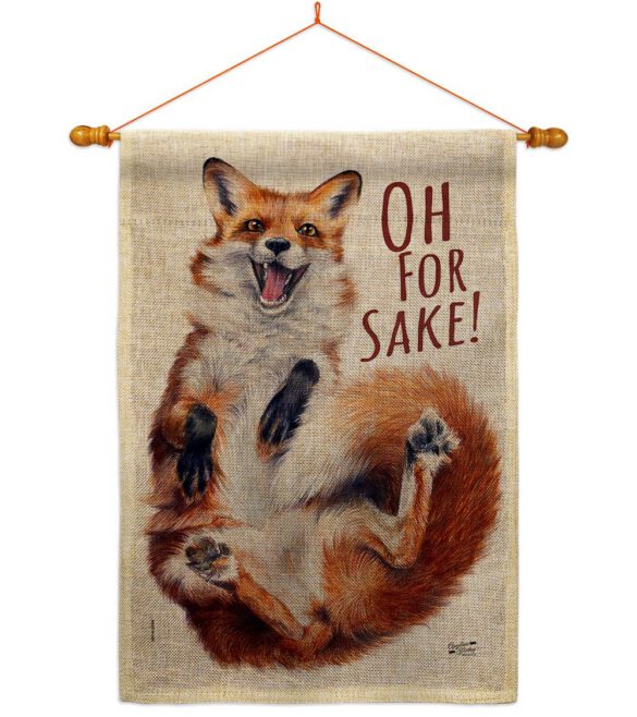 Fox Sake - Wildlife Nature Vertical Impressions Decorative Flags HG137561 Made In USA - Image 20