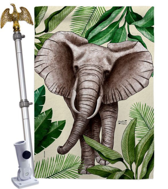 Elephant - Wildlife Nature Vertical Impressions Decorative Flags HG137578 Made In USA - Image 11
