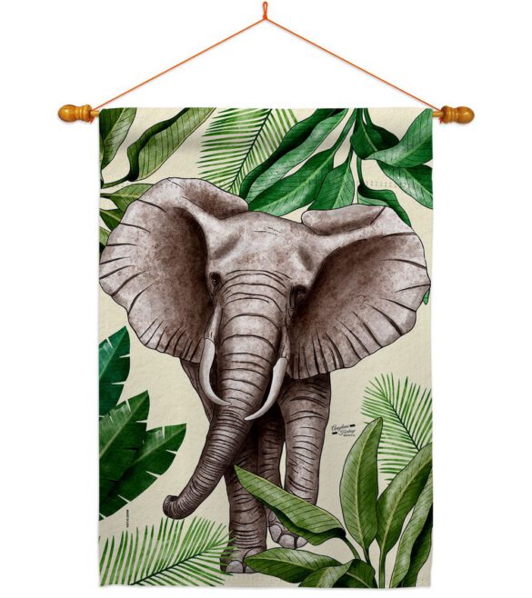 Elephant - Wildlife Nature Vertical Impressions Decorative Flags HG137578 Made In USA - Image 12