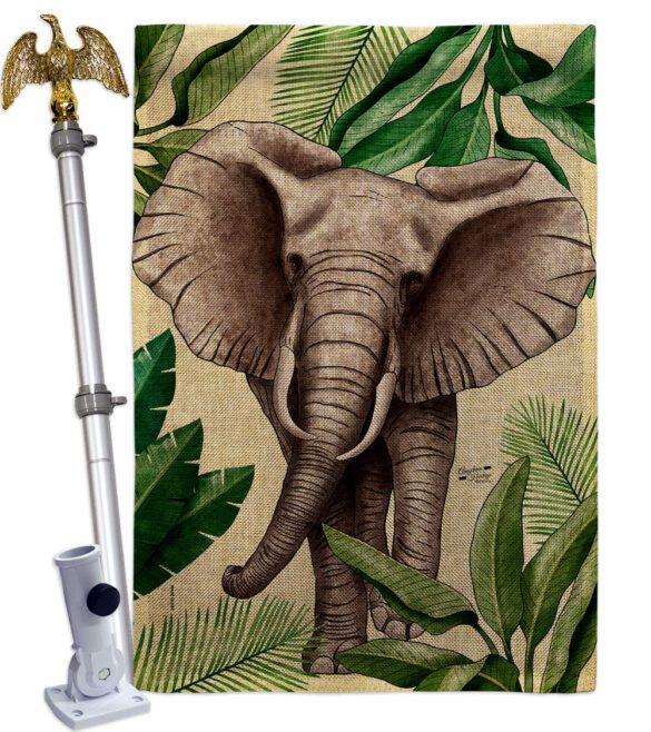 Elephant - Wildlife Nature Vertical Impressions Decorative Flags HG137578 Made In USA - Image 23