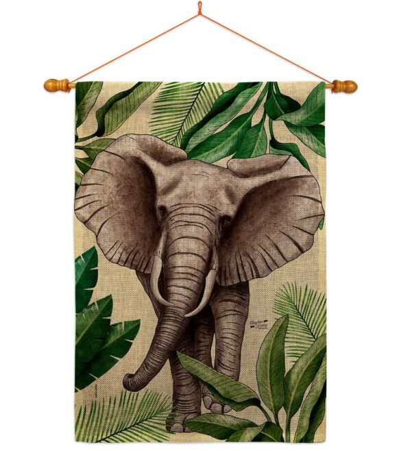Elephant - Wildlife Nature Vertical Impressions Decorative Flags HG137578 Made In USA - Image 24