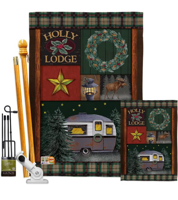 Holly Lodge - Winter Wonderland Winter Vertical Impressions Decorative Flags HG114143 Made In USA - Image 6