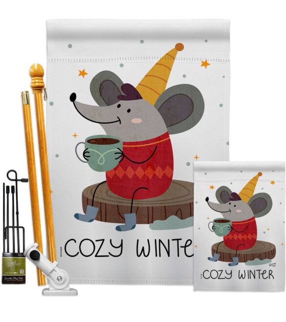 Cozy Winter - Winter Wonderland Winter Vertical Impressions Decorative Flags HG137373 Made In USA - Image 6