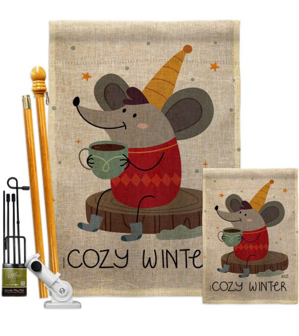 Cozy Winter - Winter Wonderland Winter Vertical Impressions Decorative Flags HG137373 Made In USA - Image 16