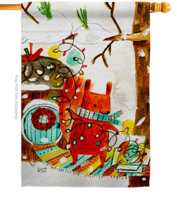 Decorating Christmas - Winter Wonderland Winter Vertical Impressions Decorative Flags HG130000 Made In USA - Image 2