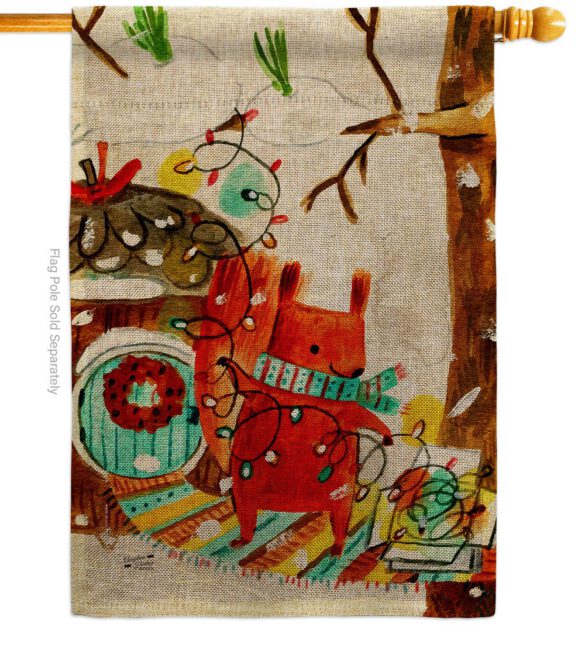 Decorating Christmas - Winter Wonderland Winter Vertical Impressions Decorative Flags HG130000 Made In USA - Image 14