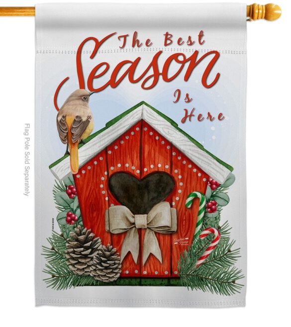 Best Season - Winter Wonderland Winter Vertical Impressions Decorative Flags HG137353 Made In USA - Image 2
