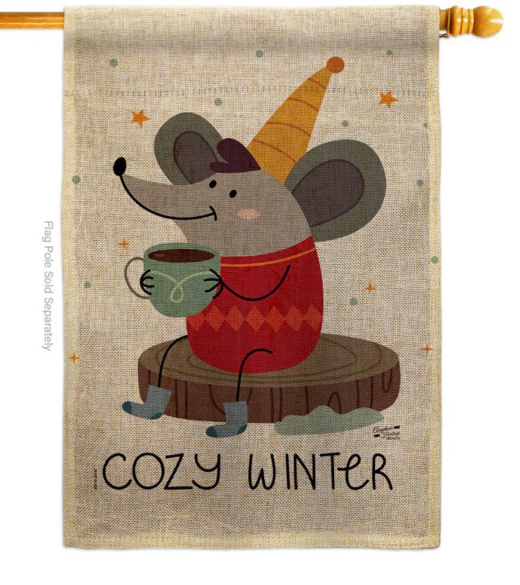 Cozy Winter - Winter Wonderland Winter Vertical Impressions Decorative Flags HG137373 Made In USA - Image 12