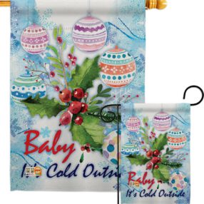 Baby It's Cold - Winter Wonderland Winter Vertical Impressions Decorative Flags HG114005 Made In USA