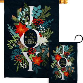 Be merry - Winter Wonderland Winter Vertical Impressions Decorative Flags HG114251 Made In USA