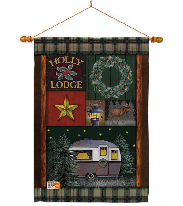 Holly Lodge - Winter Wonderland Winter Vertical Impressions Decorative Flags HG114143 Made In USA - Image 14