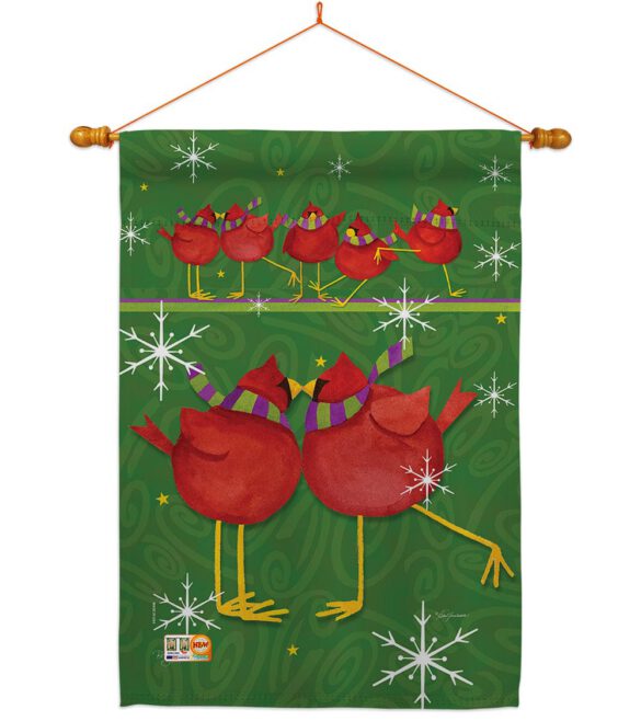 Callin All Cardinals - Winter Wonderland Winter Vertical Impressions Decorative Flags HG114216 Made In USA - Image 14