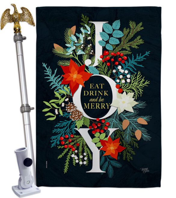 Be merry - Winter Wonderland Winter Vertical Impressions Decorative Flags HG114251 Made In USA - Image 12