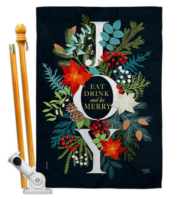 Be merry - Winter Wonderland Winter Vertical Impressions Decorative Flags HG114251 Made In USA - Image 6