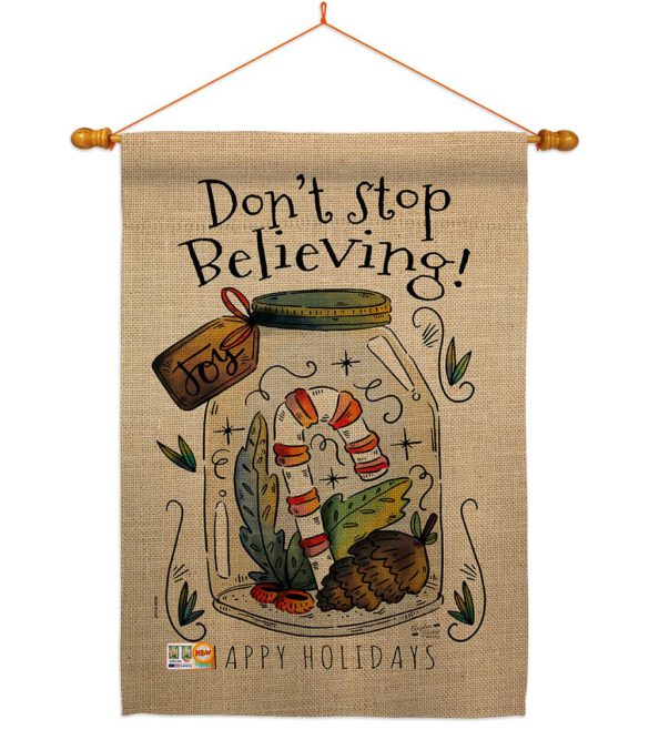 Don’t Stop Believing - Winter Wonderland Winter Vertical Impressions Decorative Flags HG137098 Made In USA - Image 14