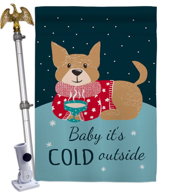 Baby It's Cold - Winter Wonderland Winter Vertical Impressions Decorative Flags HG137318 Made In USA - Image 10