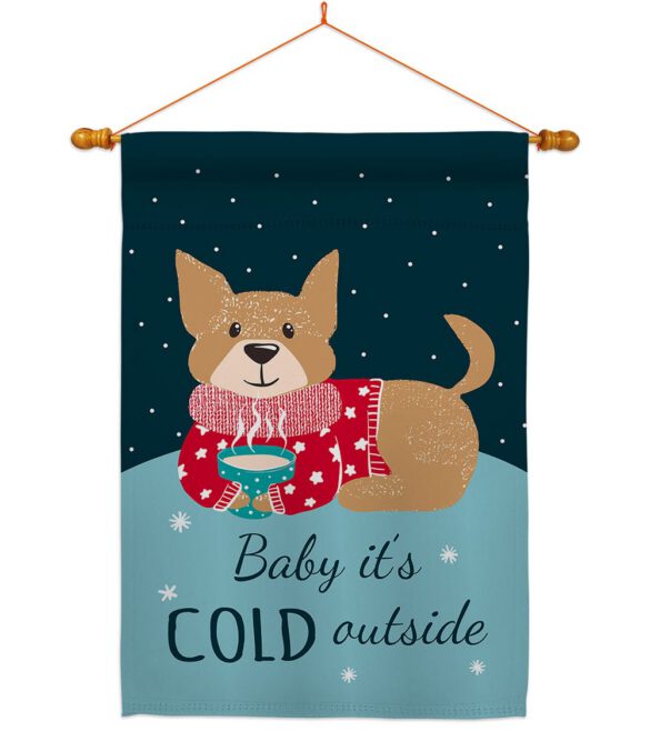 Baby It's Cold - Winter Wonderland Winter Vertical Impressions Decorative Flags HG137318 Made In USA - Image 11