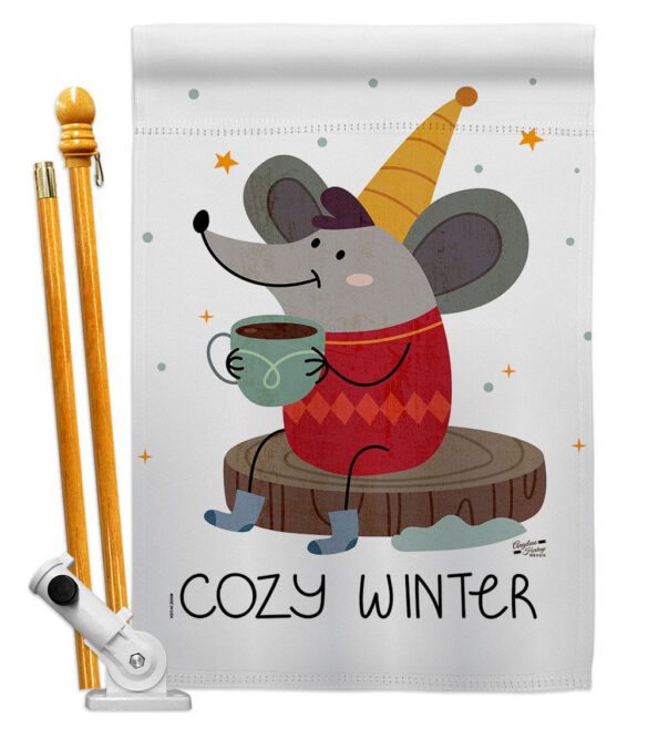 Cozy Winter - Winter Wonderland Winter Vertical Impressions Decorative Flags HG137373 Made In USA - Image 5