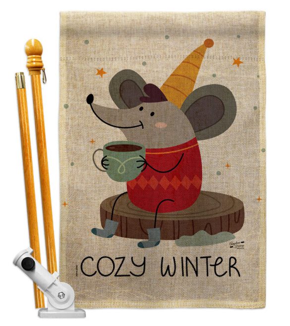 Cozy Winter - Winter Wonderland Winter Vertical Impressions Decorative Flags HG137373 Made In USA - Image 15