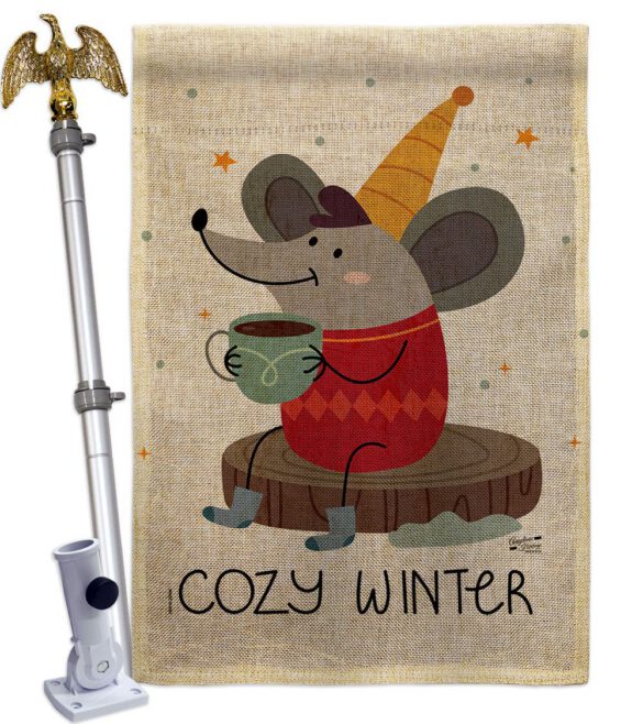 Cozy Winter - Winter Wonderland Winter Vertical Impressions Decorative Flags HG137373 Made In USA - Image 19