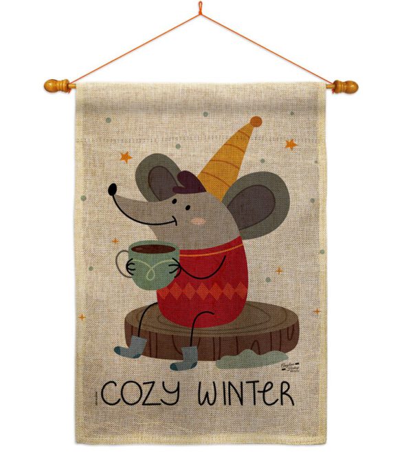 Cozy Winter - Winter Wonderland Winter Vertical Impressions Decorative Flags HG137373 Made In USA - Image 20