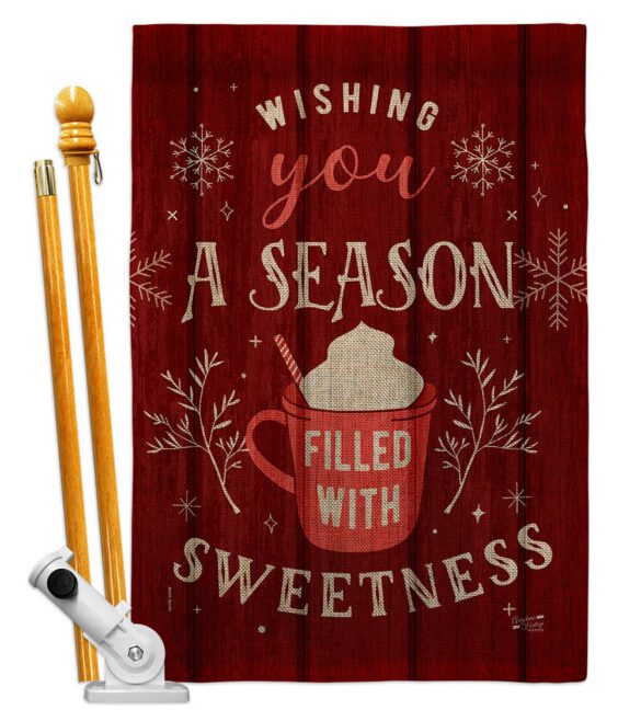 Filled with Sweetness - Winter Wonderland Winter Vertical Impressions Decorative Flags HG137374 Made In USA - Image 15