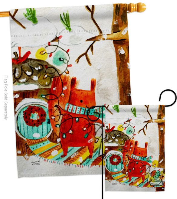 Decorating Christmas - Winter Wonderland Winter Vertical Impressions Decorative Flags HG130000 Made In USA - Image 3