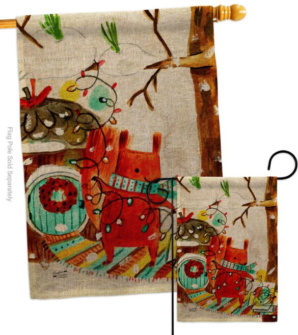 Decorating Christmas - Winter Wonderland Winter Vertical Impressions Decorative Flags HG130000 Made In USA - Image 15