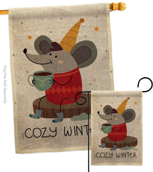 Cozy Winter - Winter Wonderland Winter Vertical Impressions Decorative Flags HG137373 Made In USA - Image 13
