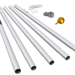 Aluminum 5 Section Residential & Commercial Flag - Base FA199025 Brushed Flag Accessories