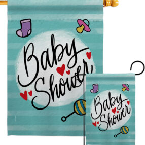 Baby Shower - Family Special Occasion Vertical Impressions Decorative Flags HG115217 Made In USA