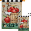 Apple Basket - Fruits Food Vertical Impressions Decorative Flags HG117039 Made In USA