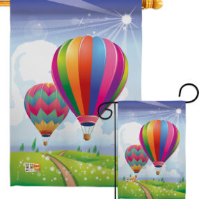 Balloon Festival - Fun In The Sun Summer Vertical Impressions Decorative Flags HG106058 Made In USA