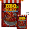 BBQ Party - Fun In The Sun Summer Vertical Impressions Decorative Flags HG137227 Made In USA