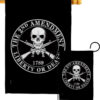 2nd Amendment Liberty - Historic Americana Vertical Impressions Decorative Flags HG170209 Made In USA