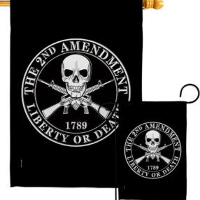 2nd Amendment Liberty - Historic Americana Vertical Impressions Decorative Flags HG170209 Made In USA