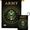 Army - Military Americana Vertical Impressions Decorative Flags HG108055 Made In USA