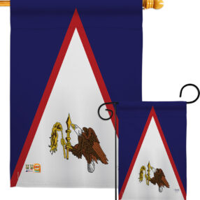 American Samoa - Nationality Flags of the World Vertical Impressions Decorative Flags HG108360 Made In USA