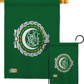 Arab League - Nationality Flags of the World Vertical Impressions Decorative Flags HG140011 Made In USA