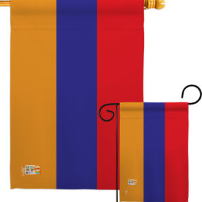 Armenia - Nationality Flags of the World Vertical Impressions Decorative Flags HG140012 Made In USA